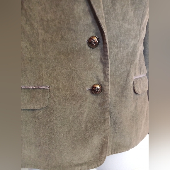 DOLCE AND GABBANA LADIES GRAY VELOUR BLAZER - Picture 4 of 16